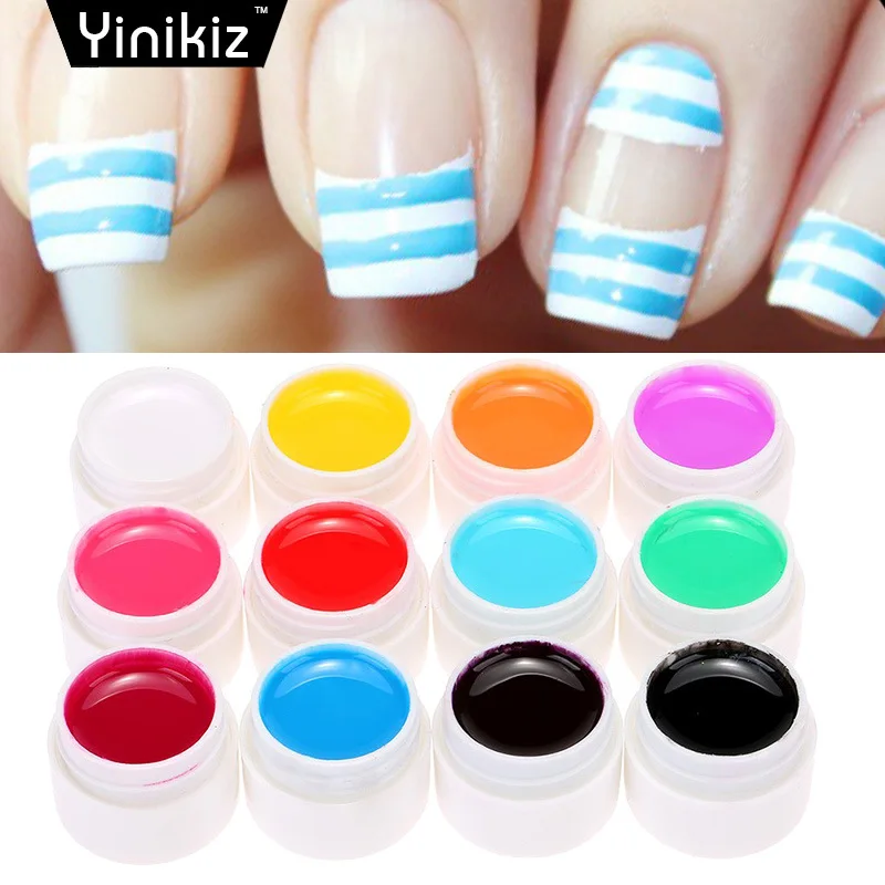 Небесно Голубой Гель лак для ногтей чистый цвет полуперманентный Базовый Топ