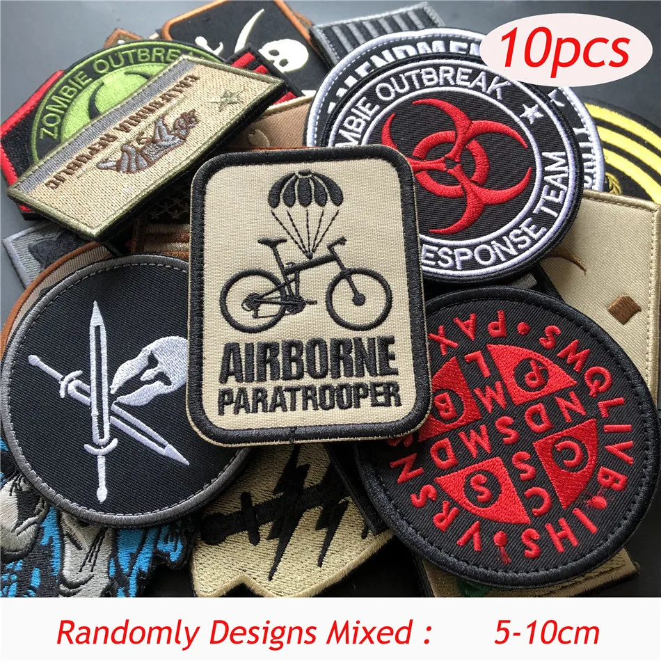 10 шт./лот случайным образом качество вышивка патч мораль прочно держаться на