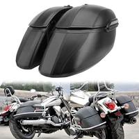 universal motorcycle classic hard bags saddlebags heavy duty mounting kit black for harley touring softail for suzuki for bmw