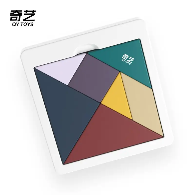Новинка Qiyi Tangram 7 шт. Пазлы Cubo Magico пластиковые гладкие головоломки Забавный