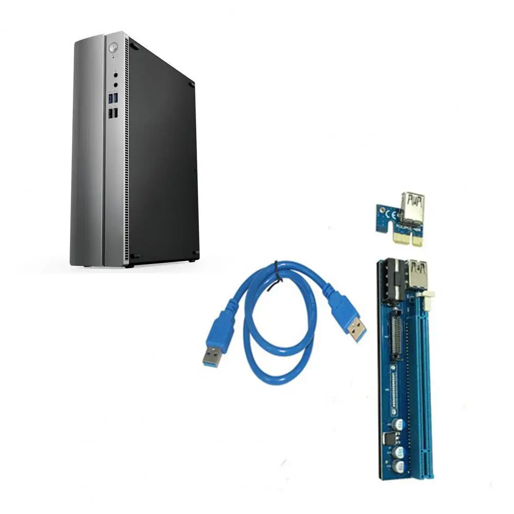 

Износостойкий Кабель-адаптер PCI-E Express 1x до 16x с интерфейсом SATA PE503, 6pin/4pin