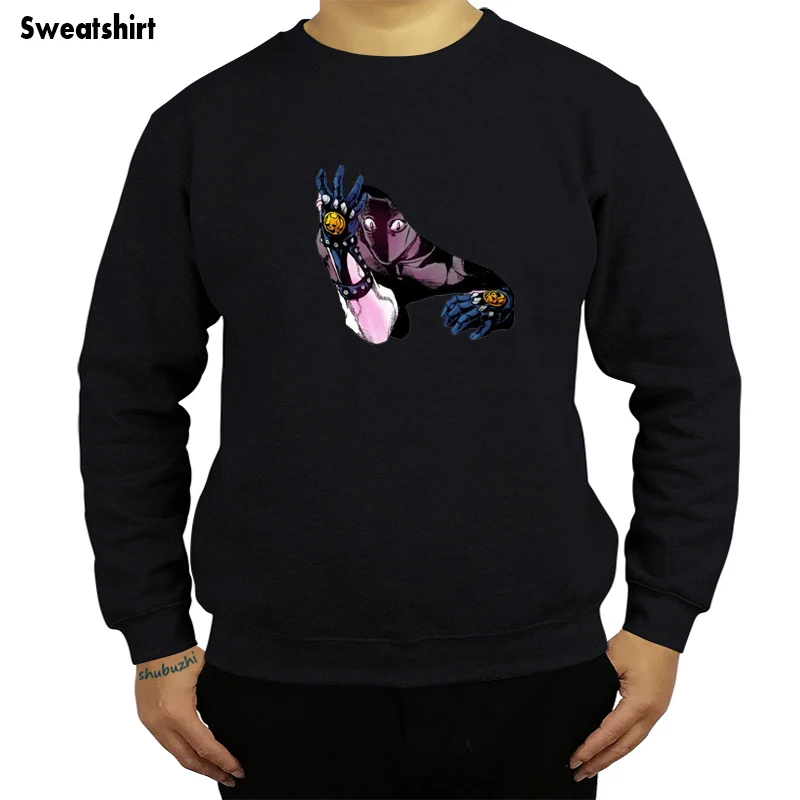 

Men's sweatshirts Jojos Bizarre Adventure Tops Killer Queen Bites The Dust Round Neck Cotton Plus Size hoodie sbz8431
