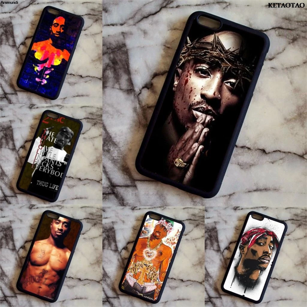 Чехол для телефона KETAOTAO TUPAC 2PAC в стиле хип-хоп чехлы iPhone 5 5C SE 6 6S 7 8 PLUS XR XS Max мягкий