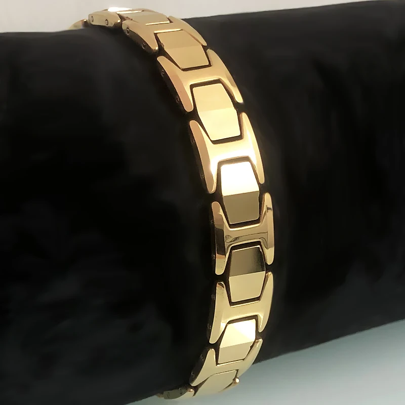 Позолоченный Браслет из вольфрамовой стали для мужчин биозабота о здоровье