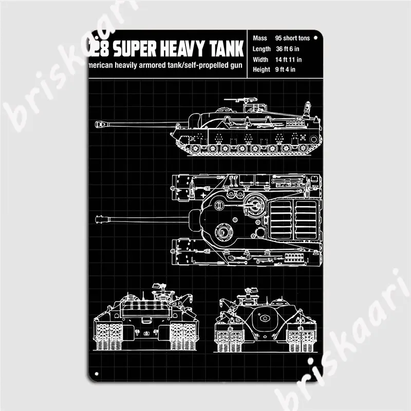 

T28 супер тяжелый танк, металлический плакат, персонализированное украшение для паба, пещры, паба, гаража, оловянные плакаты с знаком