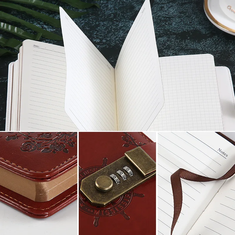 Блокнот А5 из искусственной кожи с блокировкой записная книжка и дневник в стиле