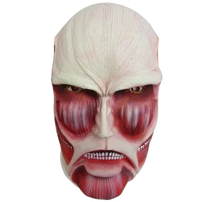 

Attack on Titan Cosplay Mask Colossal Titan Full Face Mask Halloween Christmas Party Performing Props Headgear