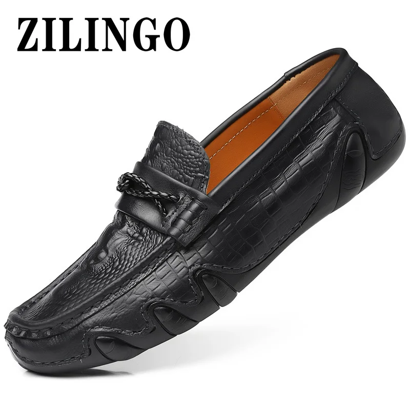 

Comfortable Men's Shoes Genuine Leather Casual Shoes Men Loafers Summer Brand Designer Mens Moccasins Zapatos De Hombre 38-46