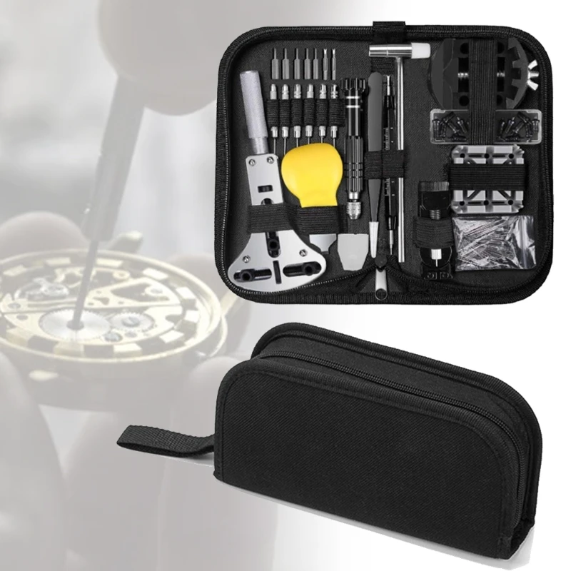 

153 Pcs Watch Repair Kit Professional Spring Bar Tool Set,Watch Battery Replacement Tool Kit,Watch Band Link Pin Tool Se 85LB