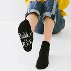 Новое поступление 2021, повседневные женские забавные носки, носки до щиколотки с принтом букв, женские хлопковые носки унисекс, Новинка