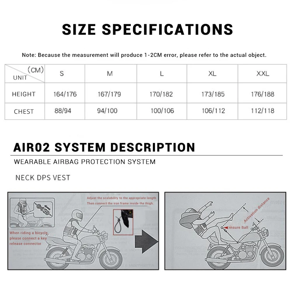 Новая мотоциклетная воздушная подушка жилет для мотогонок продвинутая система