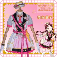 2019 anime clothing love live sunshine aqours train riko sakurauchi cosplay costume trainman suits a