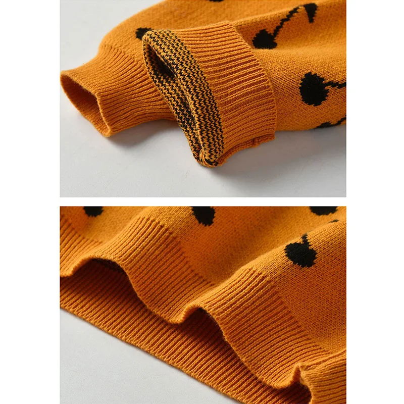 Осень 2019 Свитера для девочек детский хлопковый пуловер с длинным рукавом одежда