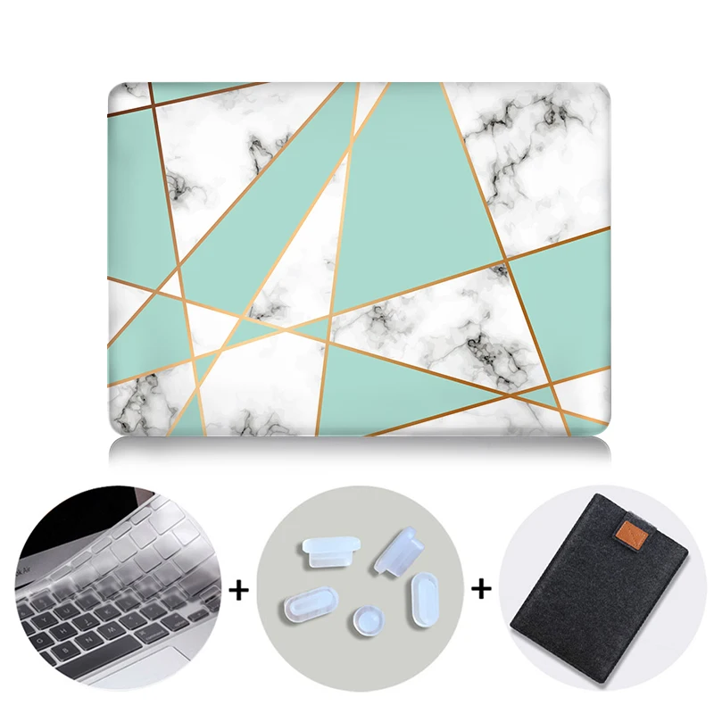 MB01 MTT жесткий чехол с мрамором для Macbook Air 11 13 Pro retina 13 15 дюймов с сенсорной панелью для ноутбука a2159 a1706 a1534 a1466 Funda - Цвет: MB01