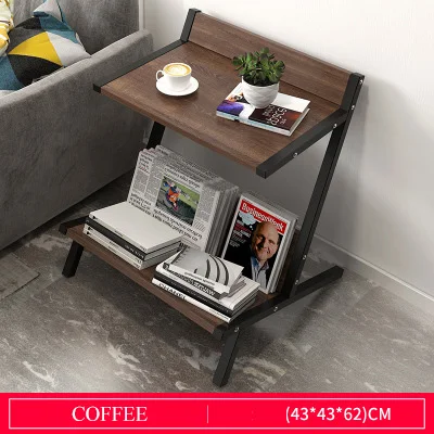HH535300BR Small Table Coffee Table Ins Bedside Table Simple Modern Creative Corner Sofa Edge Shelf Magazine Holder - Цвет: HH535300BR