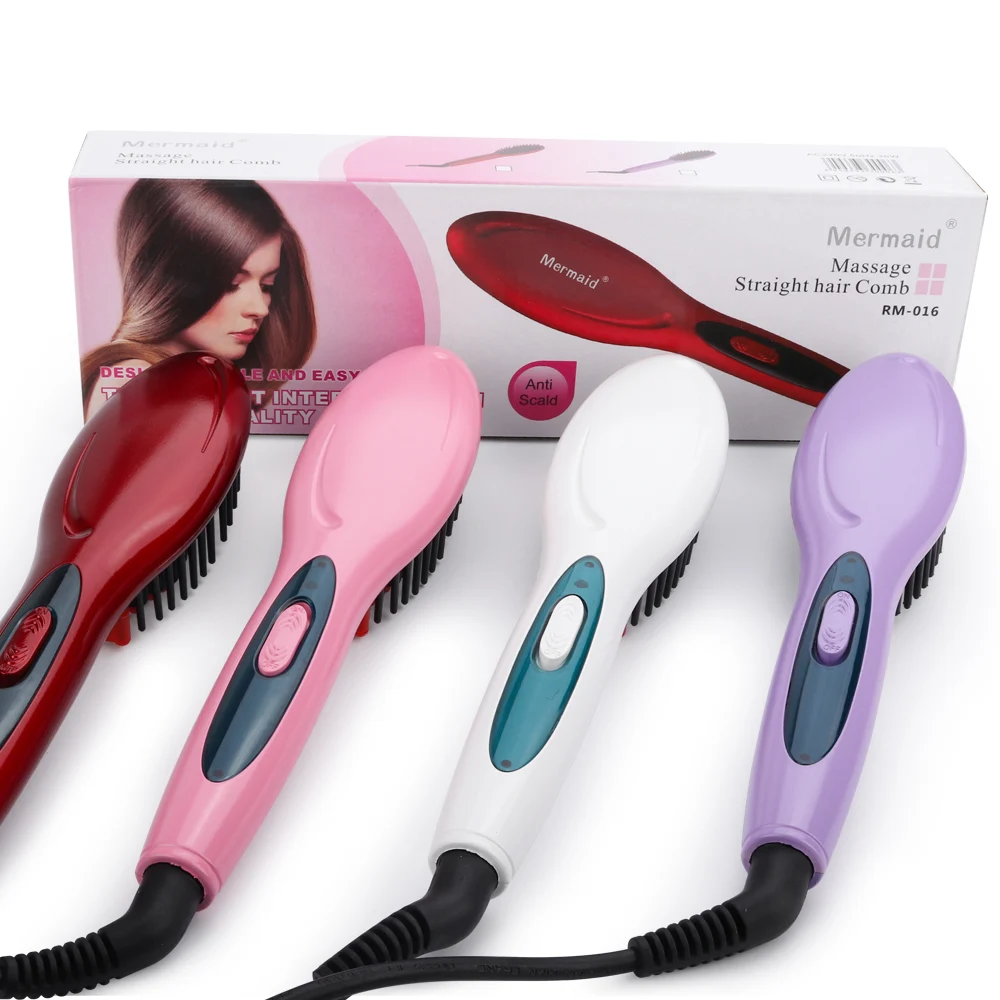 

Professional Electric Hair Straightener Combs Hair Brush Comb Irons Massage Comb Electric Hair Brush Hair Styling Tools HairCare