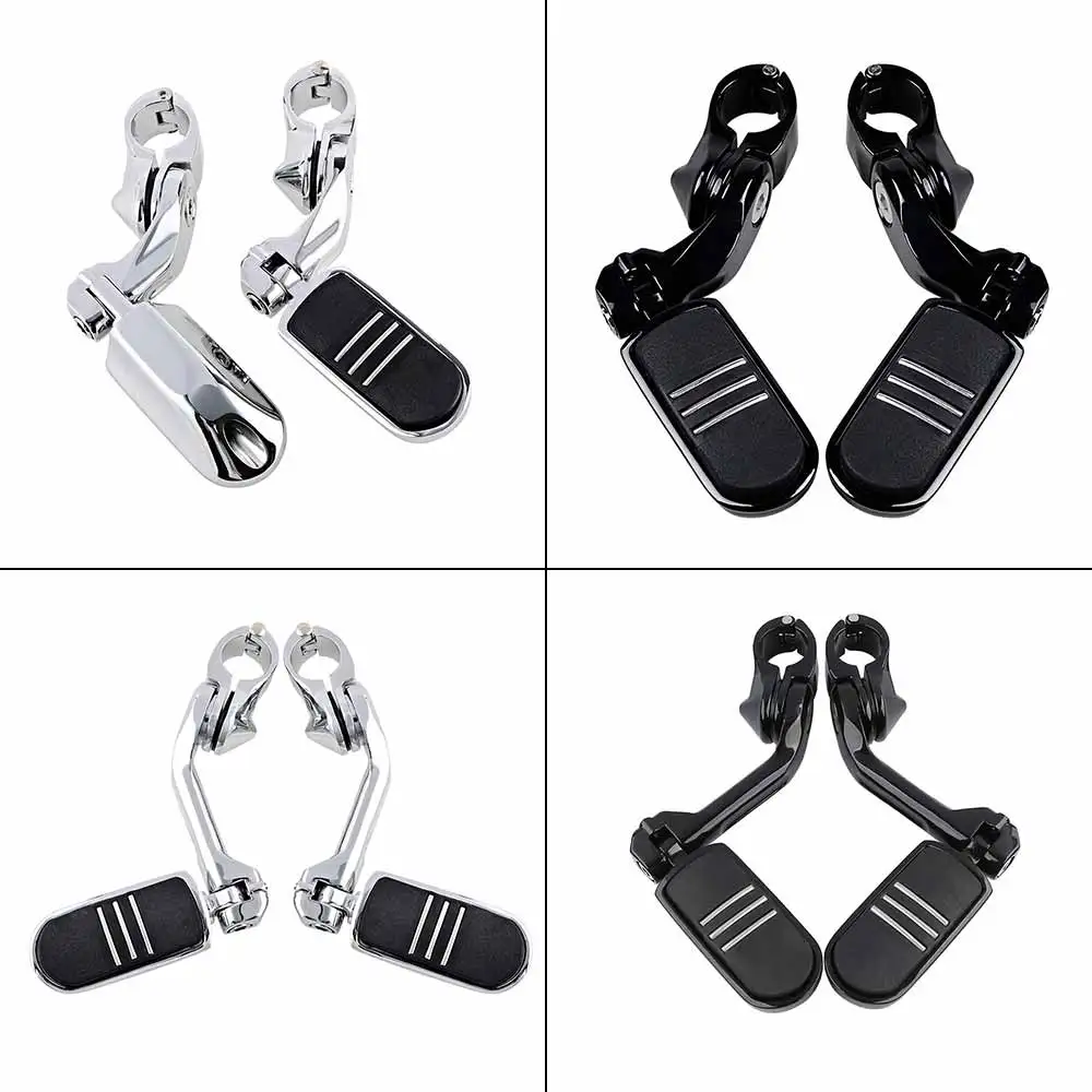 

Motorcycle Highway Pegs Streamliner Universay Footrest Foot Peg Kit for Harley 1.25" Engine Guard 1 1/4" Highway Bar