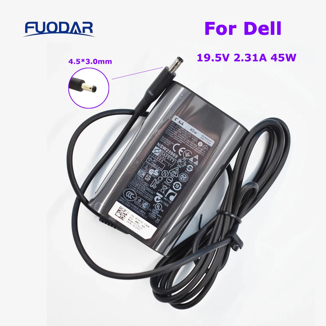 

Genuine 19.5V 2.31A 45W PA-1450-66D1 LA45NM140 LA45NM131 AC Adapter For Dell Latitude 13 3379 7350 XPS 13 9333 9343 9350 9360