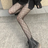 hot sale women tights fishnet pantyhose plus size thigh high hosiery black panty hose thigh high elastic transparent stockings