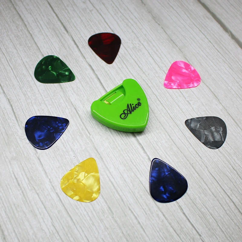 Набор инструментов тюнер для гитары + каподастр искусство 7 целлулоидных