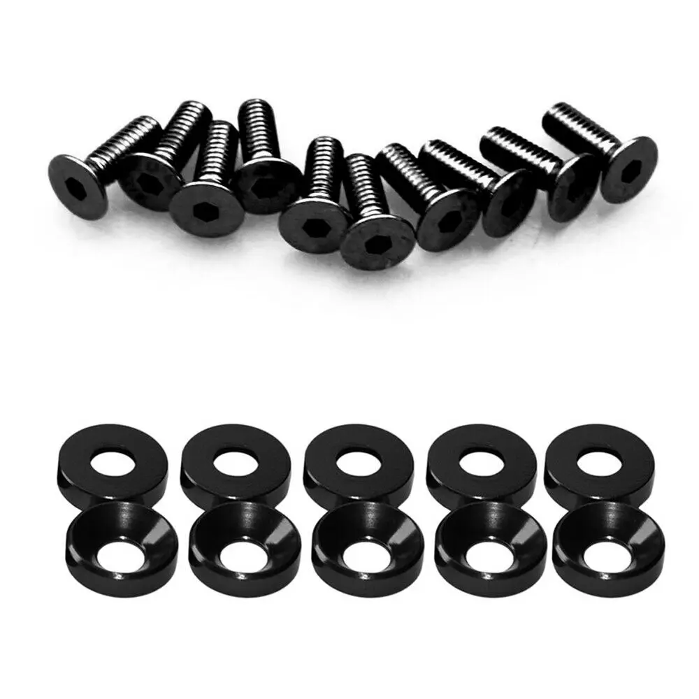 

США Бесплатная доставка товар 20 шт. M3 M4 M5 потайная Сменная головка шайба из алюминиевого сплава Головные шайбы анодированная поверхность