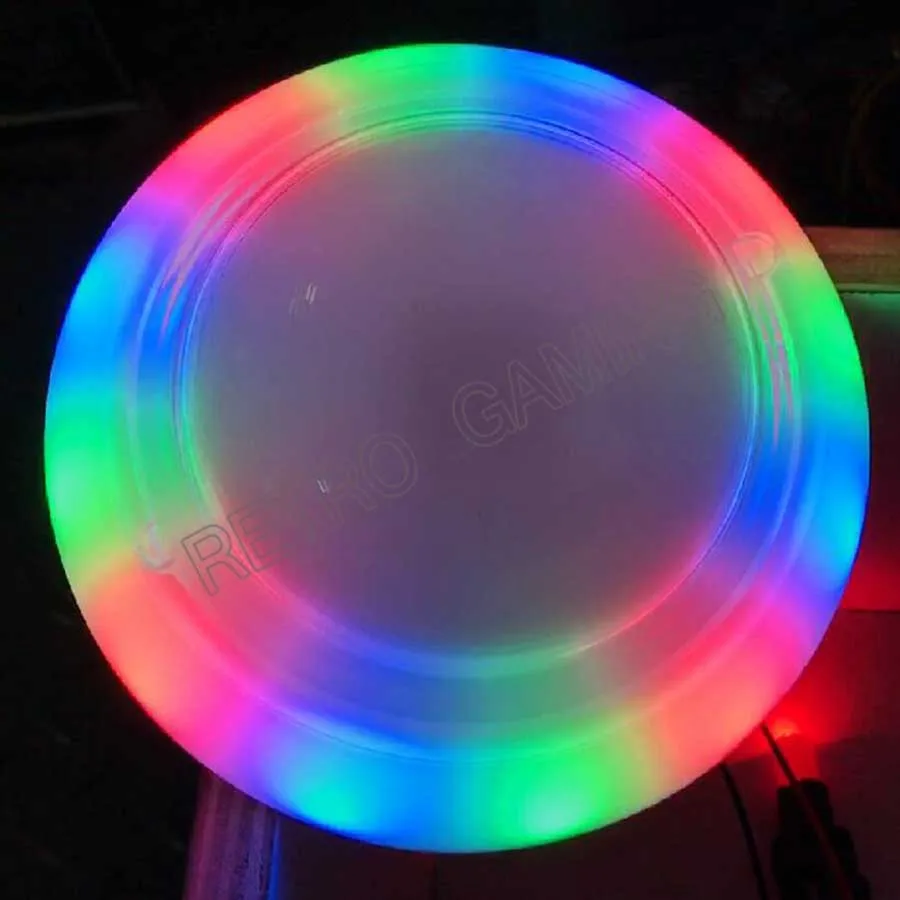 Botón de Arcade iluminado Jumbo RGB de 120mm, pulsador LED colorido intermitente para máquina de juego Arcade