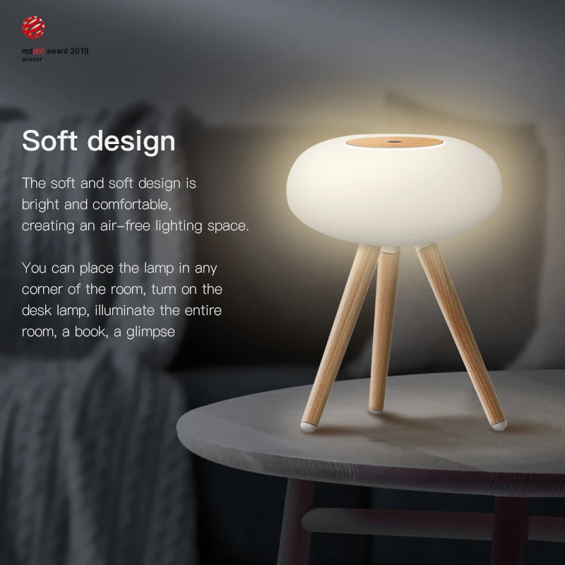 GX. Diffuser волшебные огни Индуктивный затемнение настольная лампа USB 3 уровня