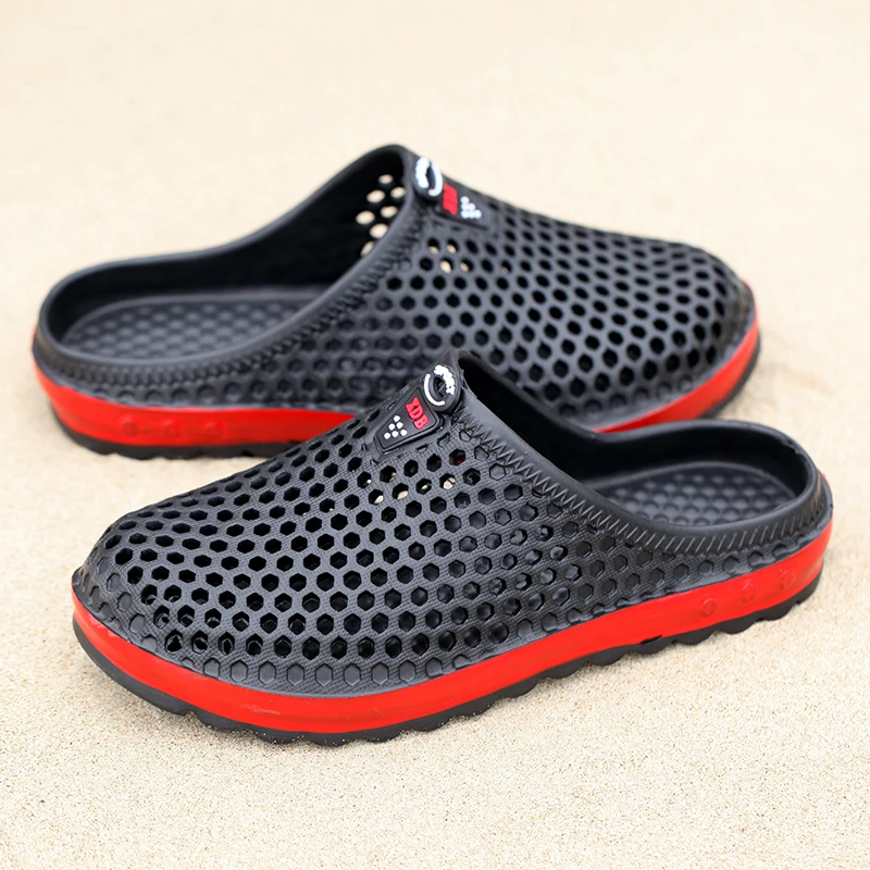 PUPUDA/удобные тапочки Мужские дышащие домашние без застежки Модная пляжная обувь