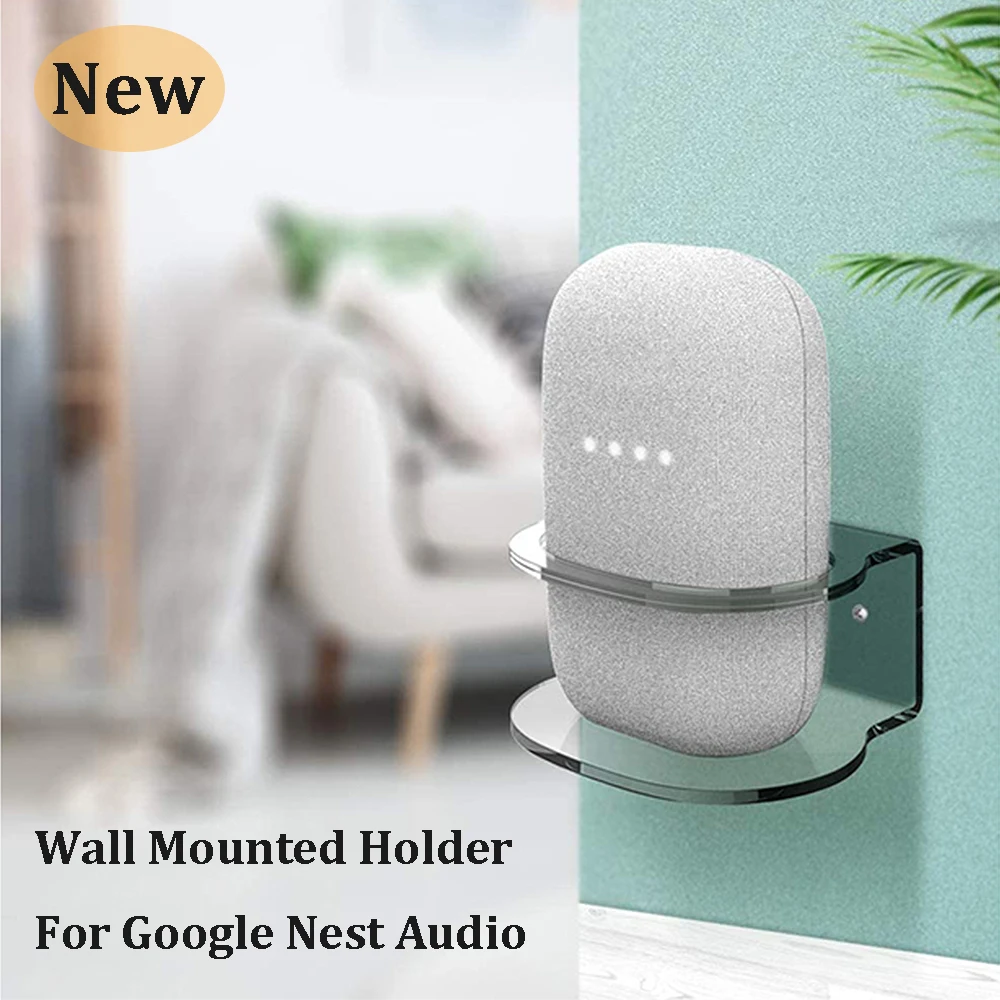 

Wall Mount Holder For Google Nest Audio Stand Voice Assistant Cord Manager Nest Audio Bracket for Google Smart Speaker Holder