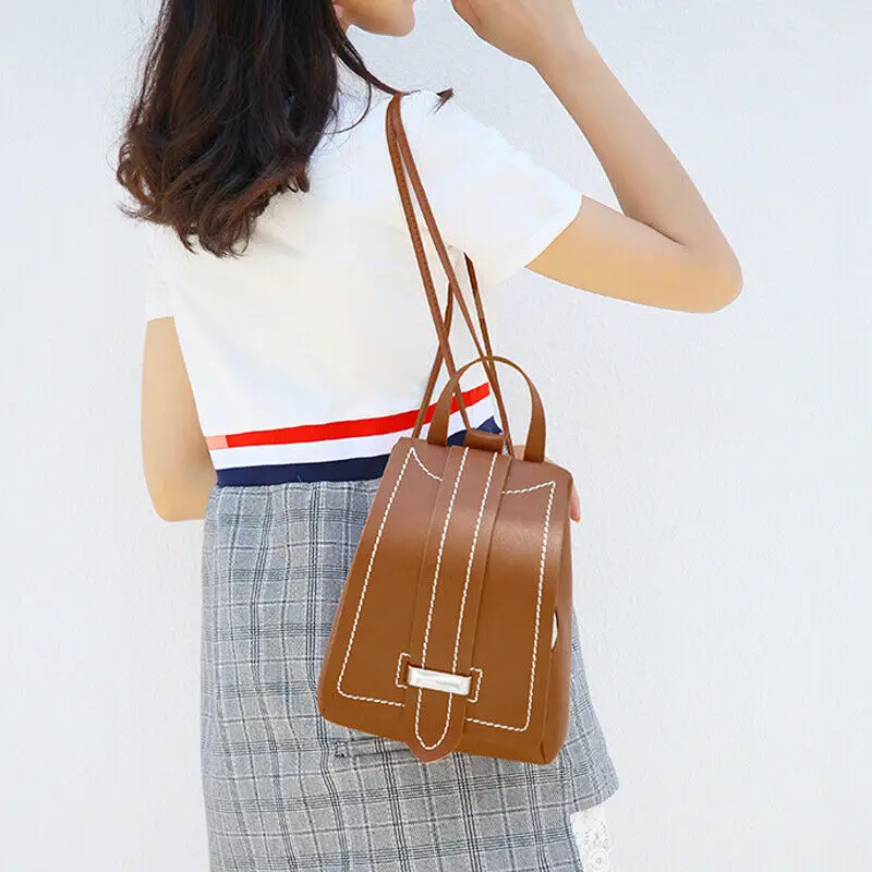 Мини-рюкзак для женщин из искусственной кожи сумка на плечо рюкзак