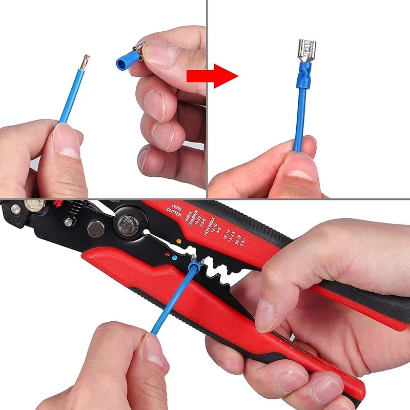 

678Pcs Electrical Wire Terminals Set, 350 PCS Crimp Terminals Butt Connectors + 328 PCS 2:1 Heat Shrink Tubing Assorted Insulati