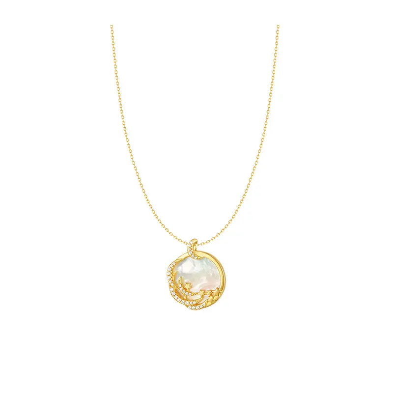 

Limited body gold-plated queen gold coin pull necklace 2021 new collarbone chain girl