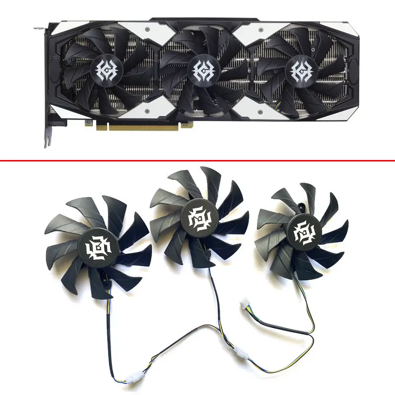 

85mm RTX2080 GPU FAN For ZOTAC RTX 2080 SUPER-8GD6 X-GAMING GeForce RTX 2060 GTX 1060-6GD5 RTX2070 SUPER Video Card Fan 4PIN