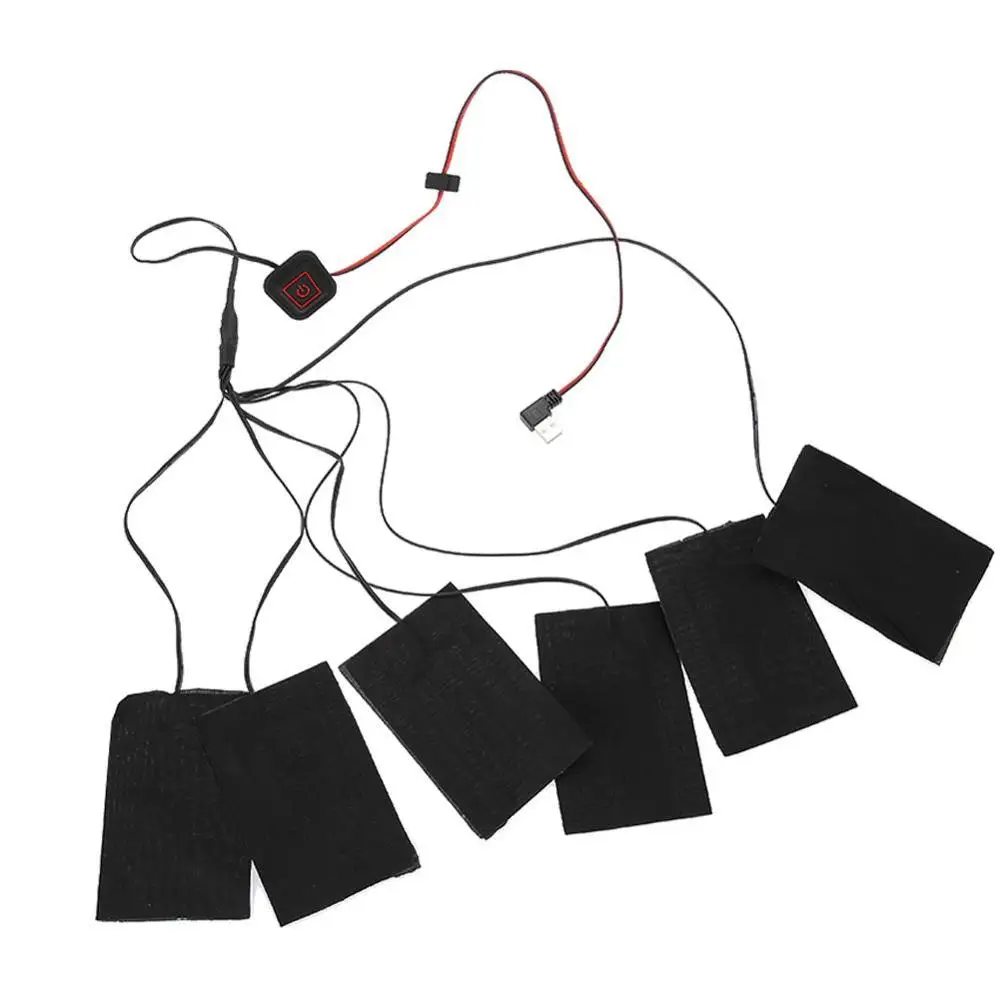 Обогреватель для куртки с электроподогревом USB 1 комплект уличная теплая зимняя