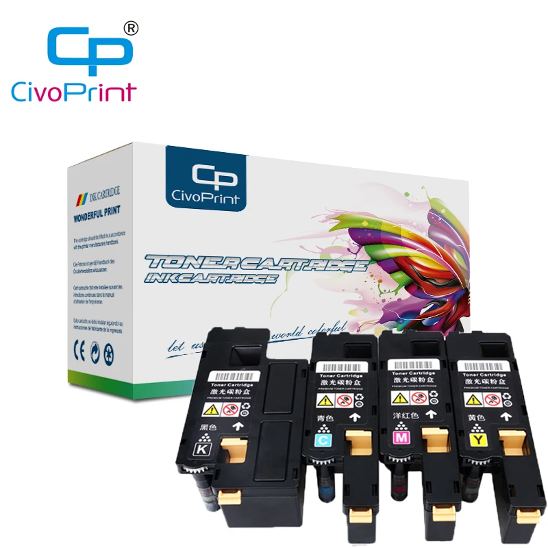 Civoprint 4 цвета 106R02759 106R02756 106R02757 106R02758 тонер картридж совместимый для Xerox Phaser 6020 6022 6025