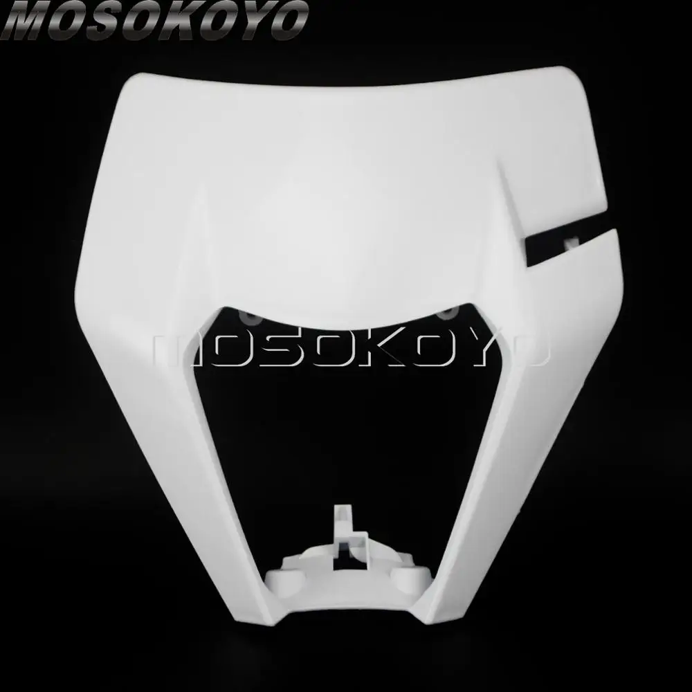 Motocross Orange LED Headlight Cover Lighthouse Shell Modified Head Lamp Housing for KTM Husqvarna EXC FE TE TX FC XCF 125-501