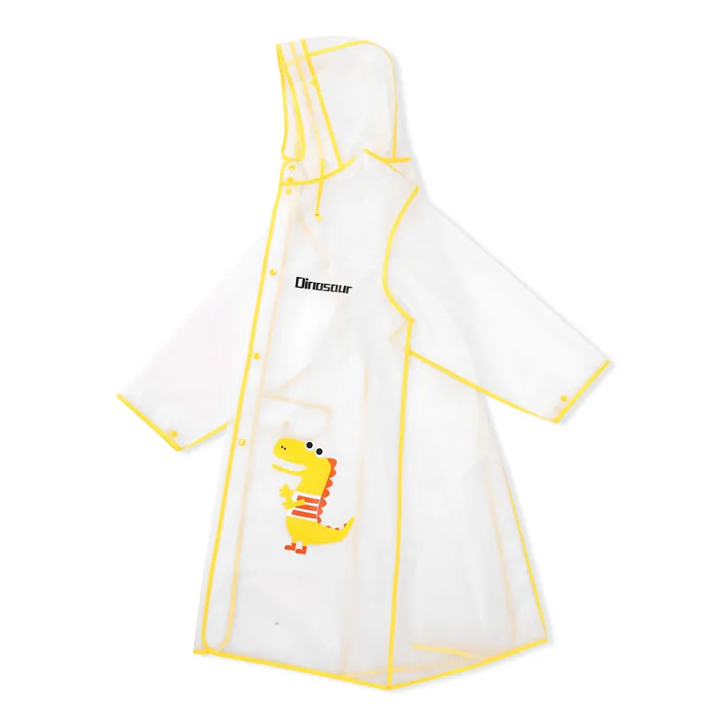 

Children's raincoat cartoon kindergarten baby students middle and small children's raincoat double brim poncho