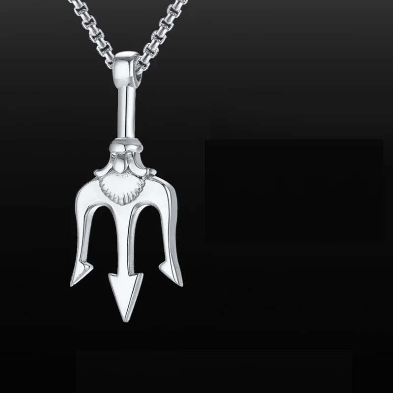 Ожерелье с подвеской-тройником из нержавеющей стали | Украшения и аксессуары