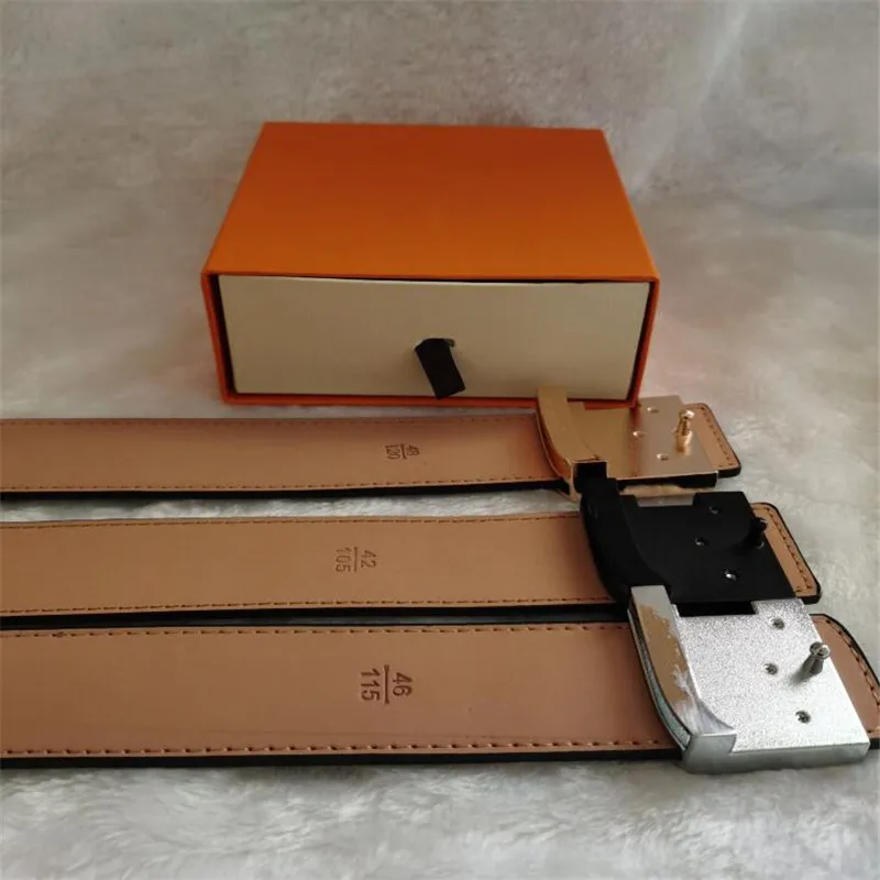 

Sell 2021 Designer Brand Men's Belt Brown Plaid Business Belt Size 105-125 cm box