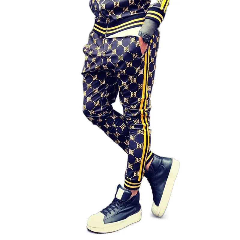 

2021 New brand men jogger slacks fitness 3D men's sportswear sport pants skintight sport pants men clothing