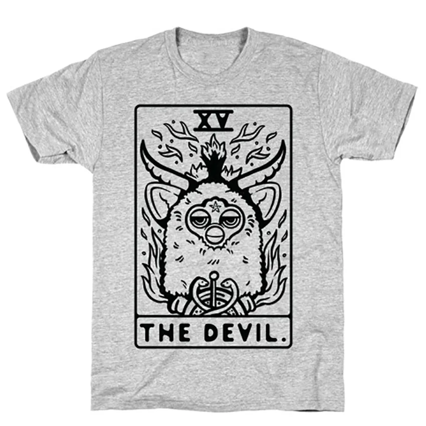 The Devil Tarot Card Furby футболка таро Паро карточка Таро Классические игрушки 90s детский