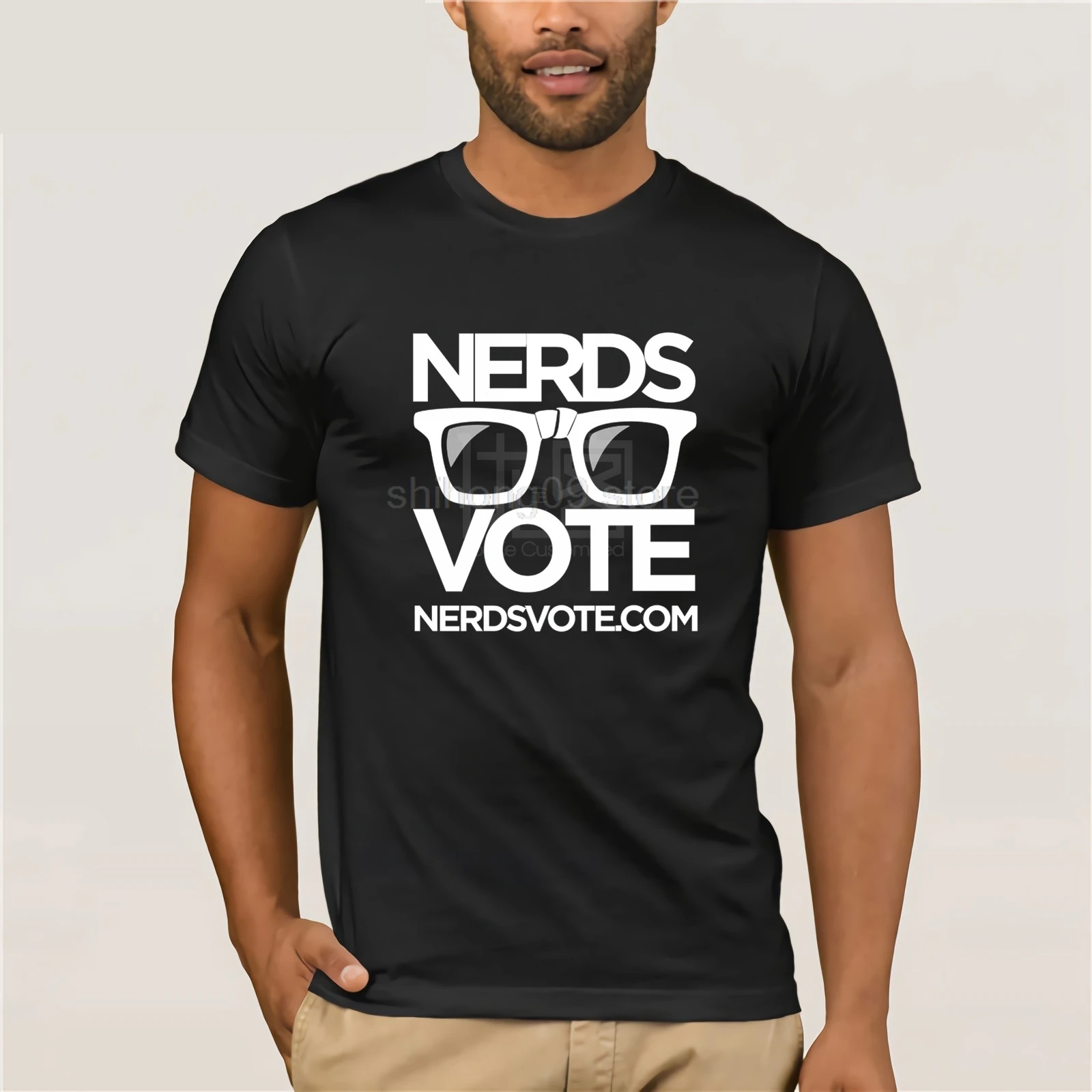 Nerds Vote T-Shirt Summer style cotton custom 2020 Fashion Hot Clothes Popular Crewneck 100% Cotton Tees | Мужская одежда