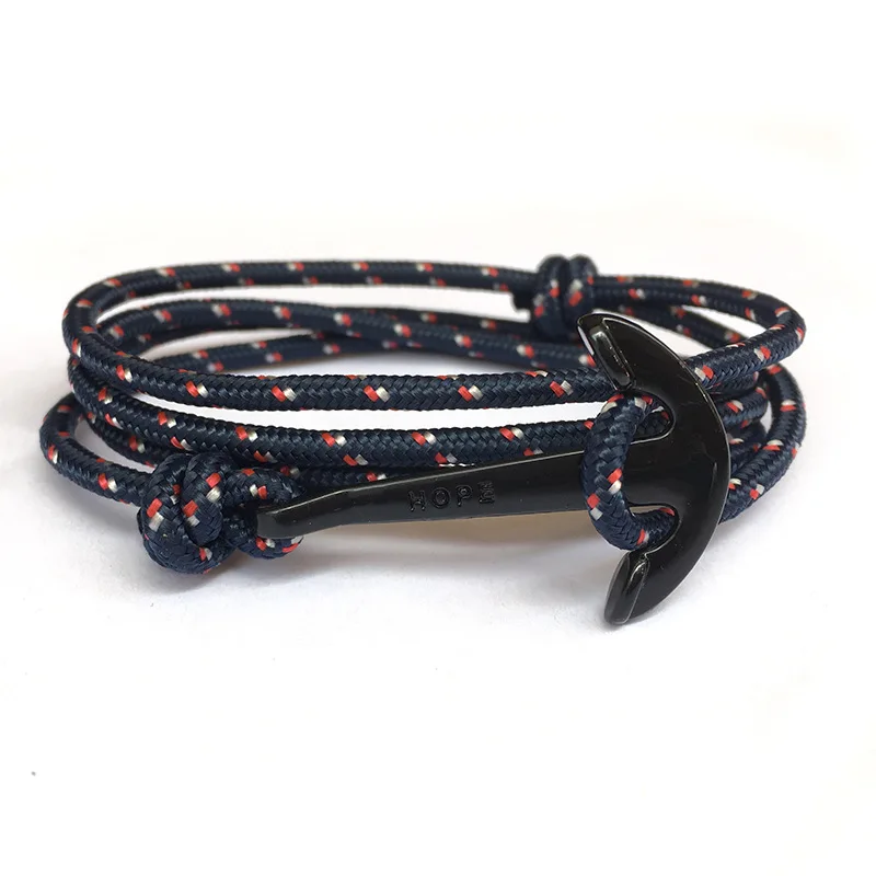 Оптовая продажа Летний стиль нейлоновая веревка цепи и звенья браслеты