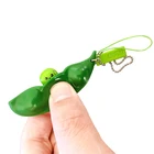 Брелок женский в японском стиле, милый мягкий горох в капюшоне, милый брелок для ключей с выражением лица, бижутерия, игрушка для снятия стресса, подарок