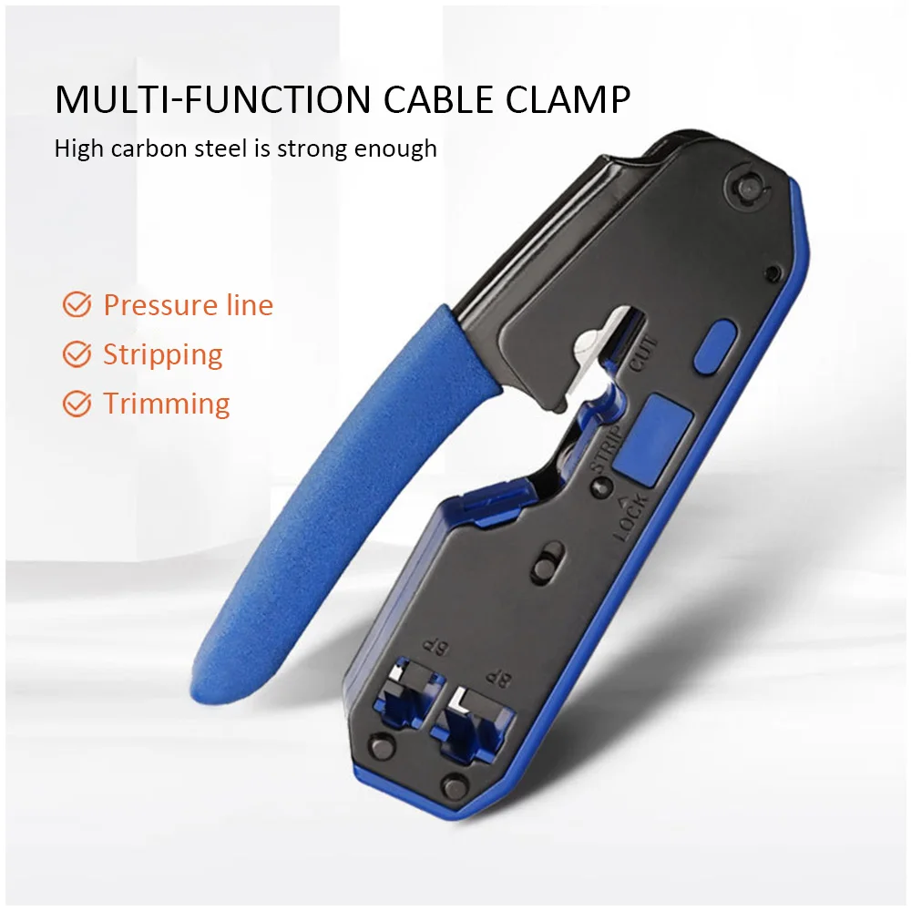 RJ45 инструмент сетевой обжимной для зачистки кабеля Ethernet подходит Cat6 Cat5e Cat5 STP