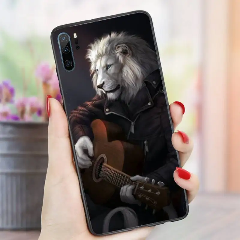 

Tiger Leopard Lion Phone Case For Huawei honor Mate P 10 20 30 40 i 9 8 pro x Lite smart 2019 nova 5t