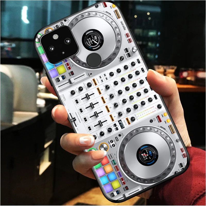 

DJ Music Retro Shockproof Cover for Google Pixel 5 5A 4 4A XL 5G Black Phone Case Shell Soft Fundas Coque Capa