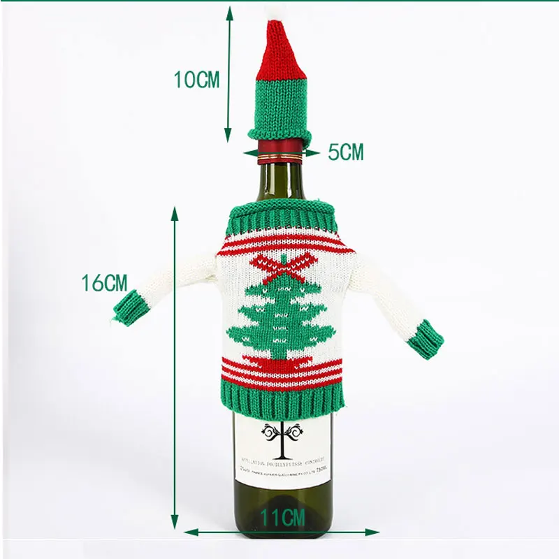 Рождественский подарок одежда пылезащитный чехол для винной бутылки