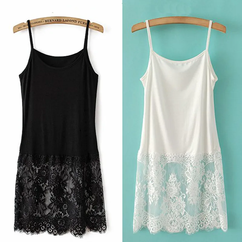 Женское кружевное платье в стиле Харадзюку базовое на тонких бретельках одежда