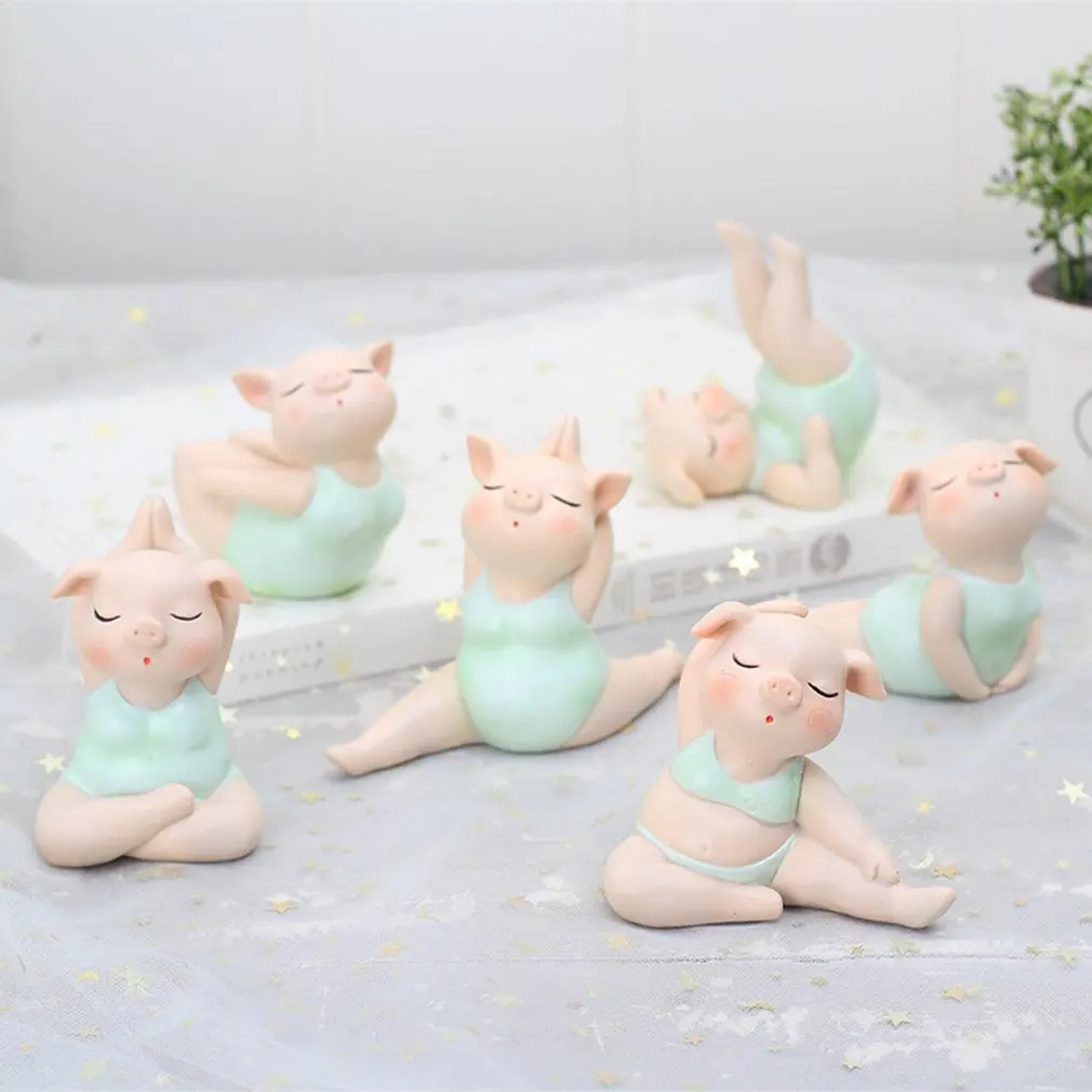 Смолой Йога свинья портреты | Дом и сад